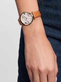 s.Oliver Damen Armbanduhr - Soft Connection in braun