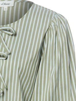 s.Oliver Damen Bluse in khaki hellblau - Ärmel: 3/4 Arm