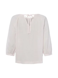 s.Oliver Damen Blusenshirt in rosa weiß - Ärmel: 3/4 Arm