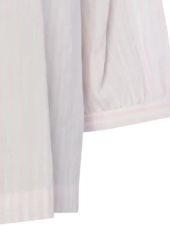 s.Oliver Damen Blusenshirt in rosa weiß - Ärmel: 3/4 Arm