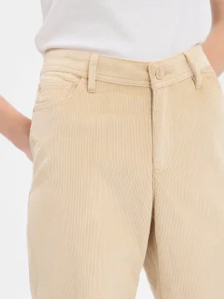 s.Oliver Damen Cordhose in beige - Länge: lang