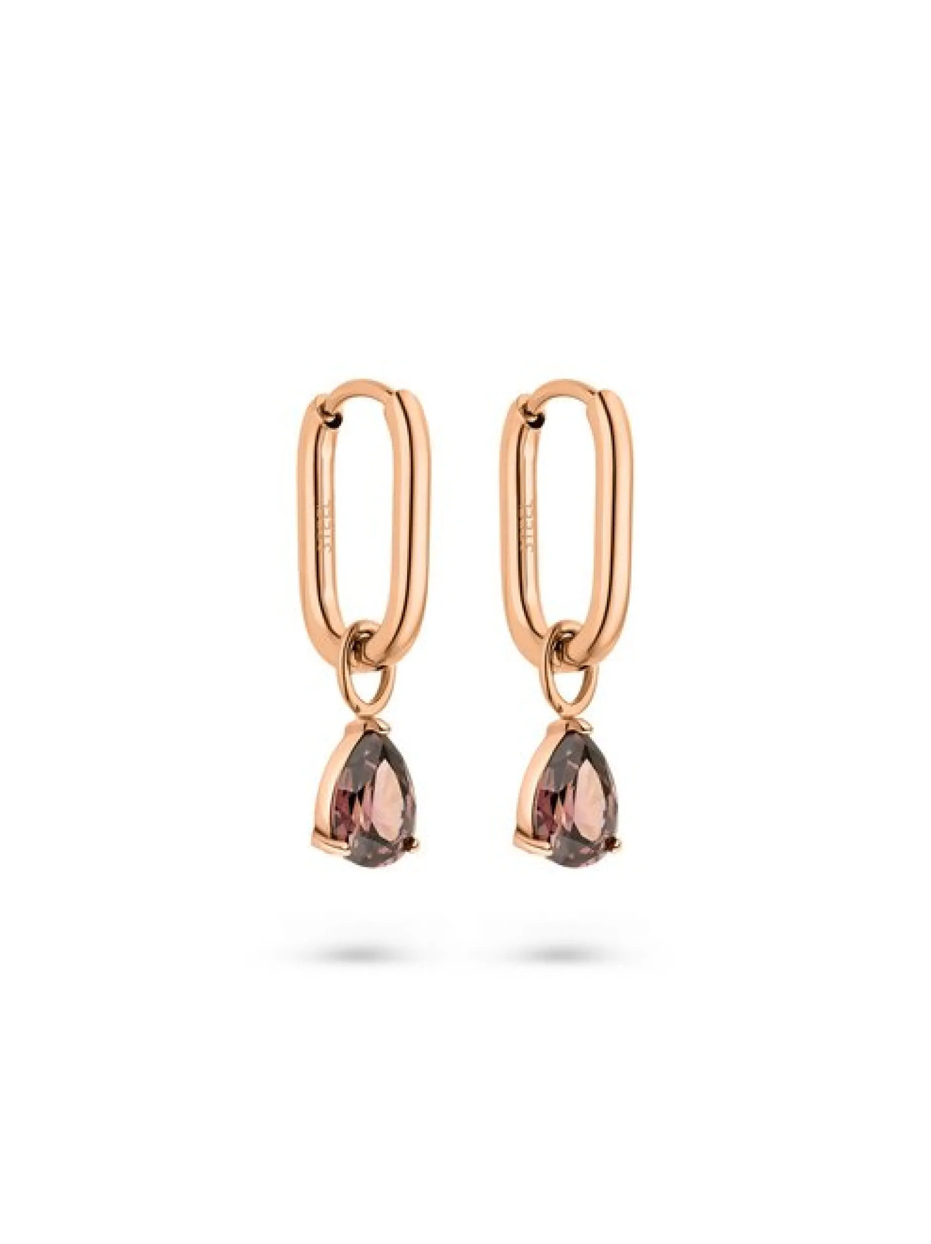 s.Oliver Damen Creolen - Elegant Stones in roségold