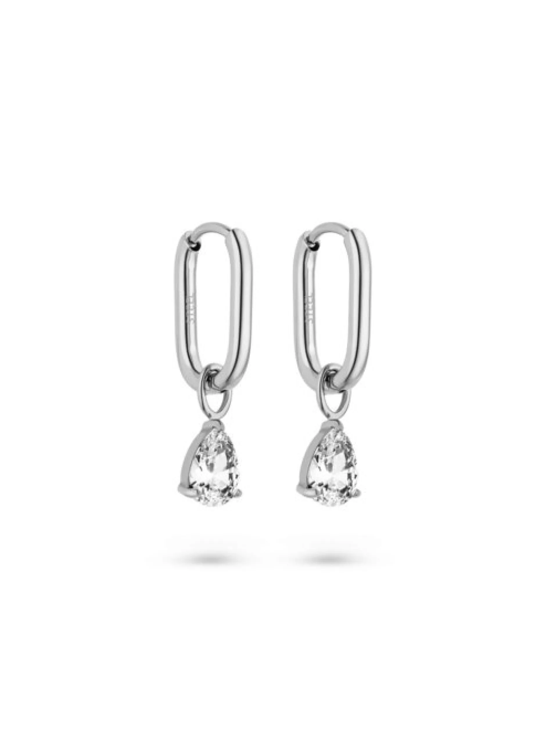 s.Oliver Damen Creolen - Elegant Stones in silber