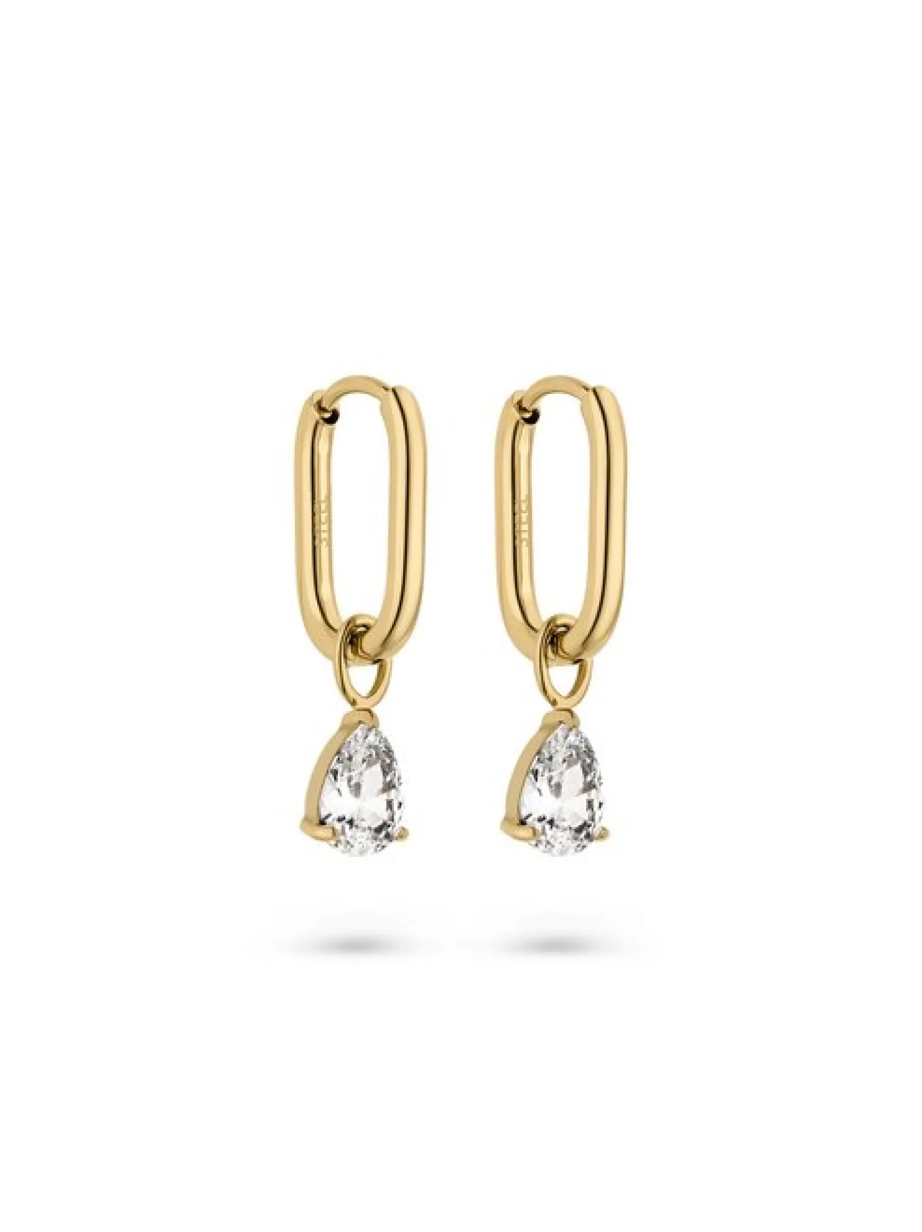 s.Oliver Damen Creolen - Elegant Stones in gold