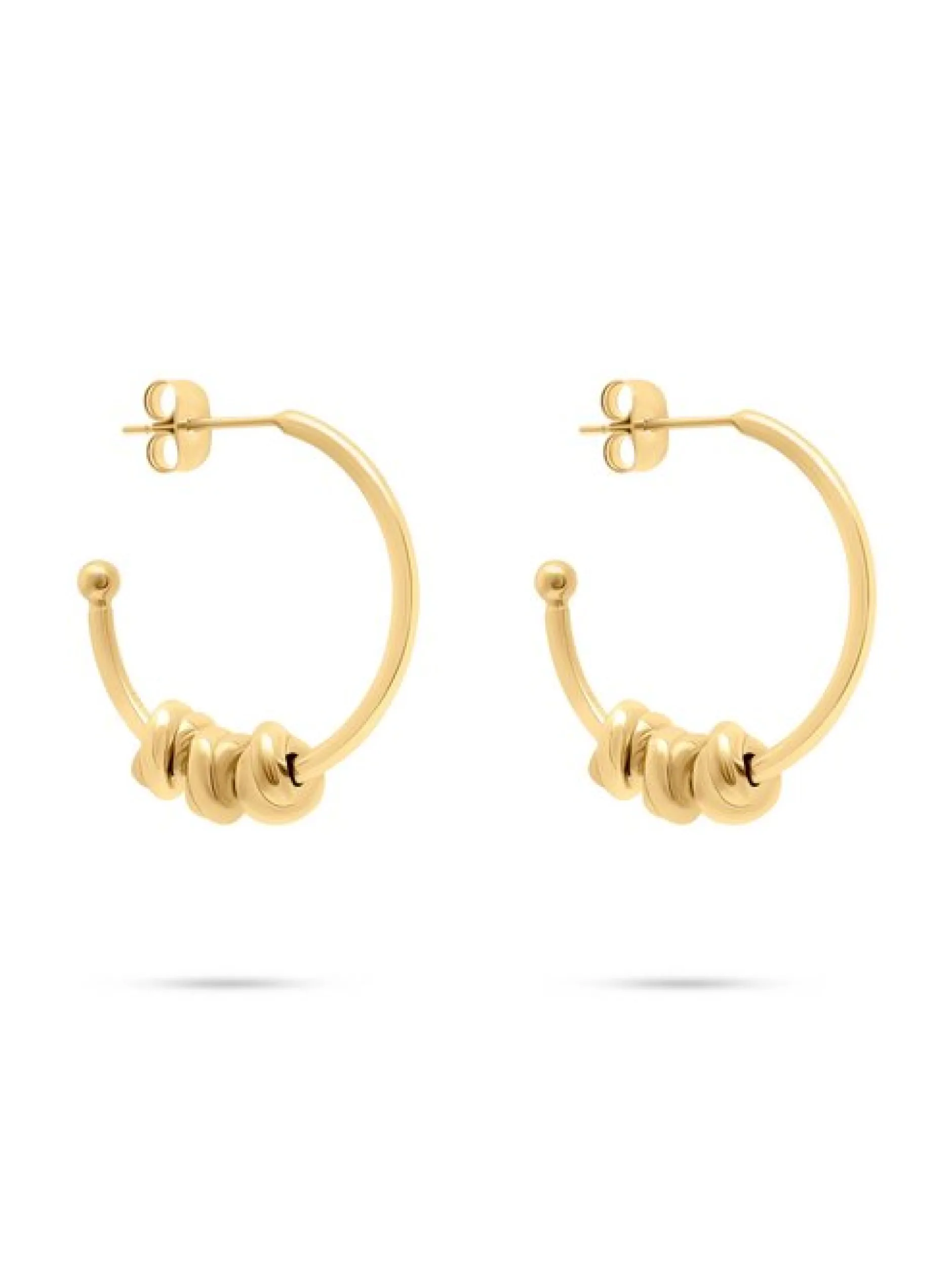 s.Oliver Damen Creolen - Knots in gold