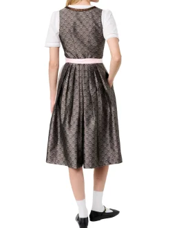 s.Oliver Damen Dirndl in schoko hellgrau - Länge: midi