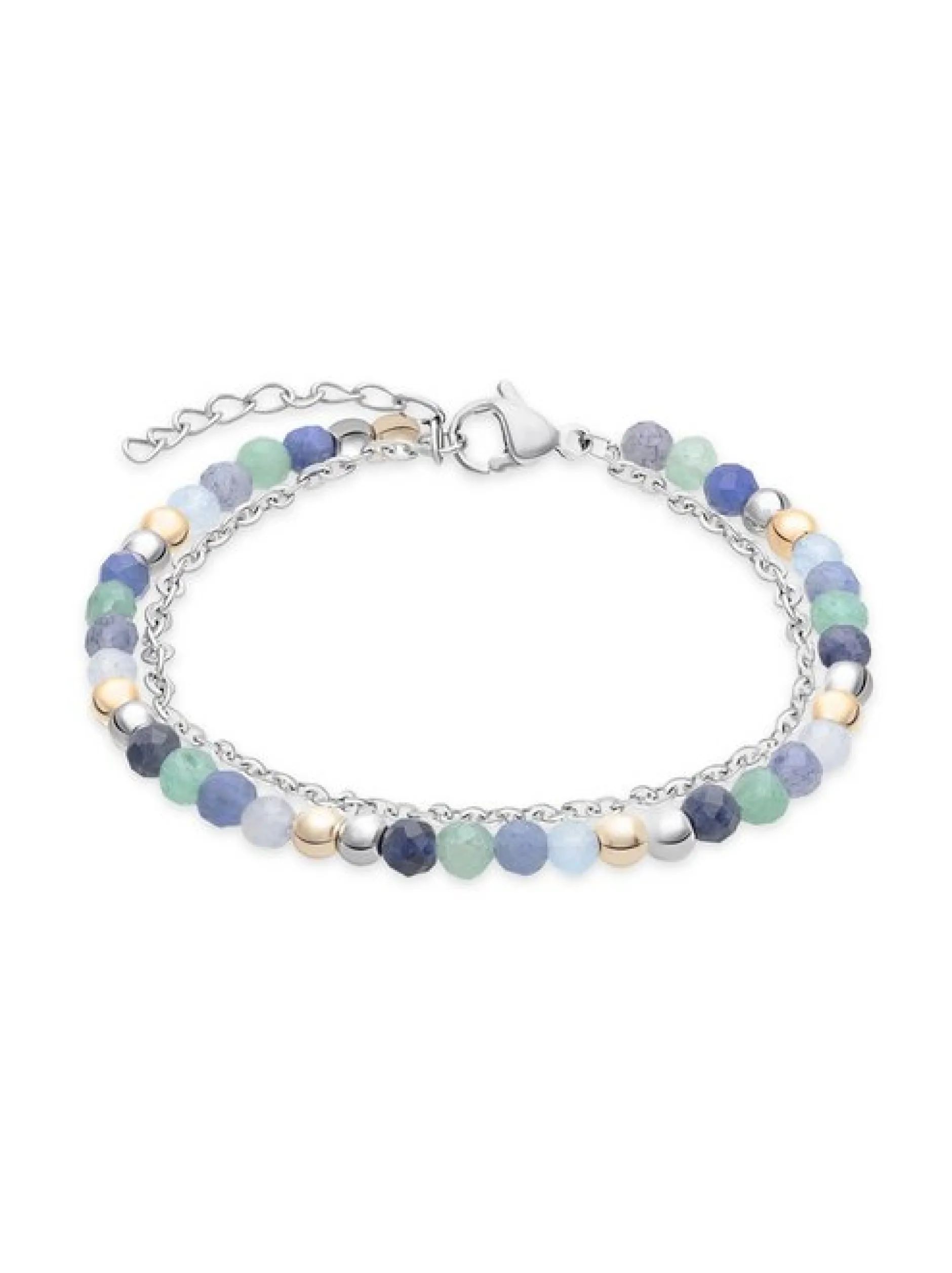 s.Oliver Damen Fußkette - Colorful Beads in silber