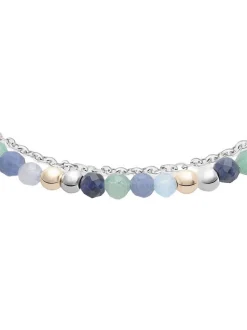 s.Oliver Damen Fußkette - Colorful Beads in silber