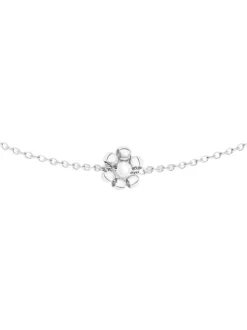 s.Oliver Damen Fußkette - Flower in silber