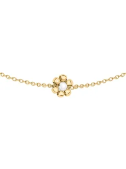 s.Oliver Damen Fußkette - Flower in gold