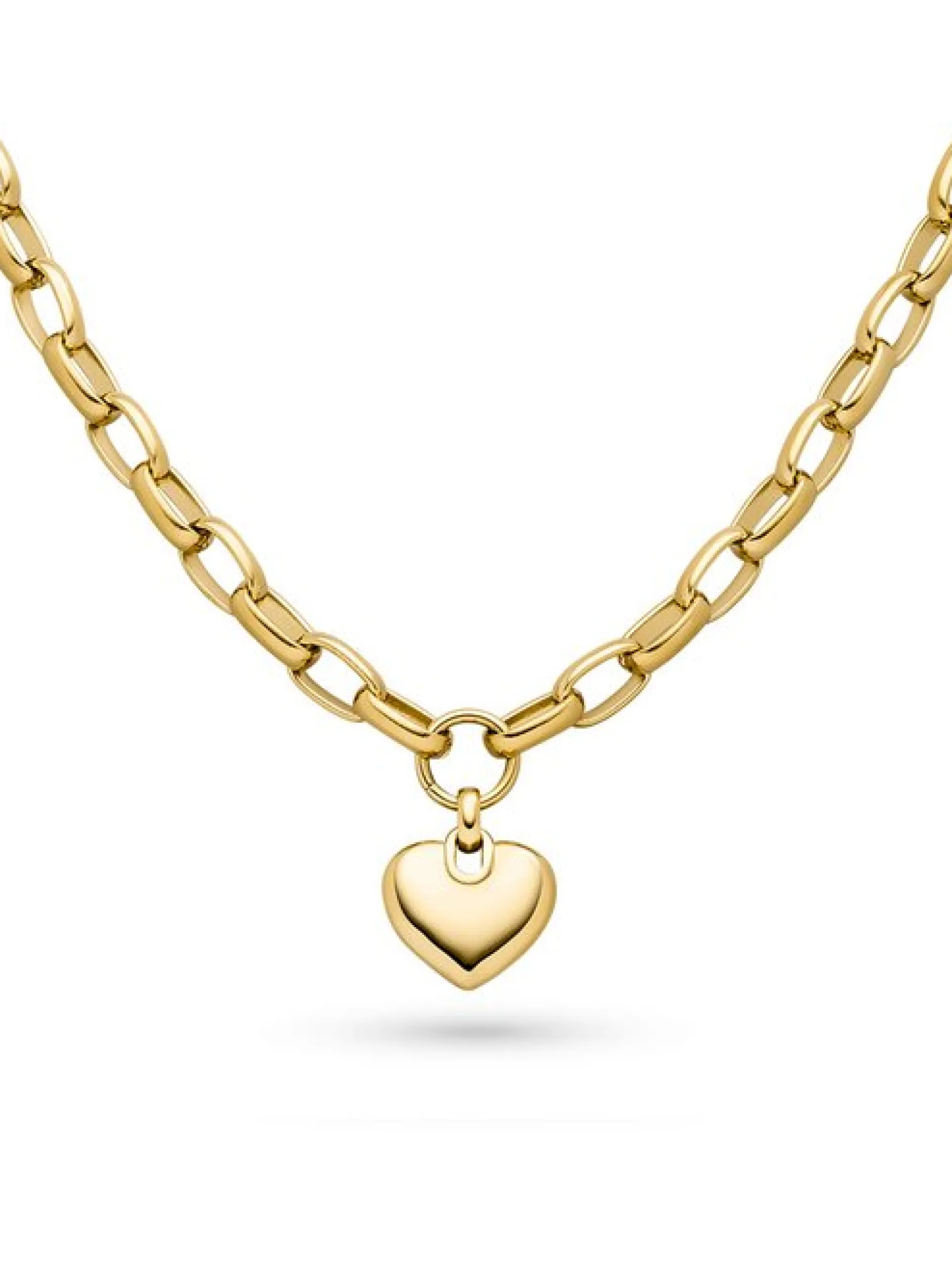 s.Oliver Damen Halskette - Chunky Heart in gold