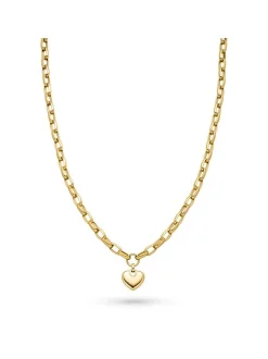 s.Oliver Damen Halskette - Chunky Heart in gold