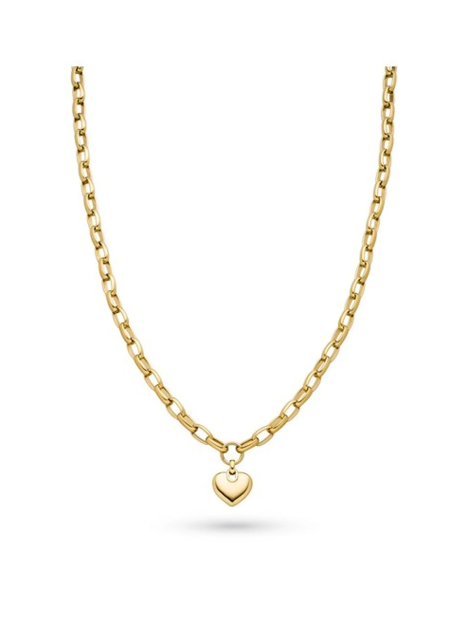 s.Oliver Damen Halskette - Chunky Heart in gold