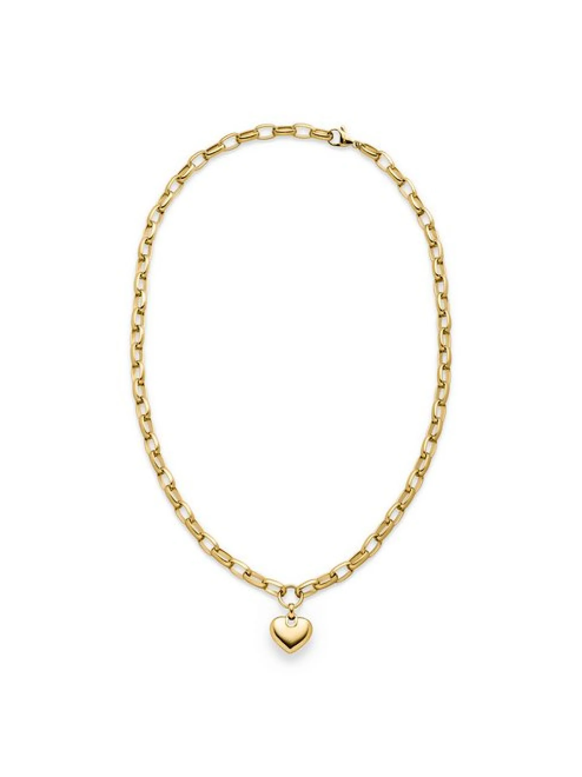 s.Oliver Damen Halskette - Chunky Heart in gold