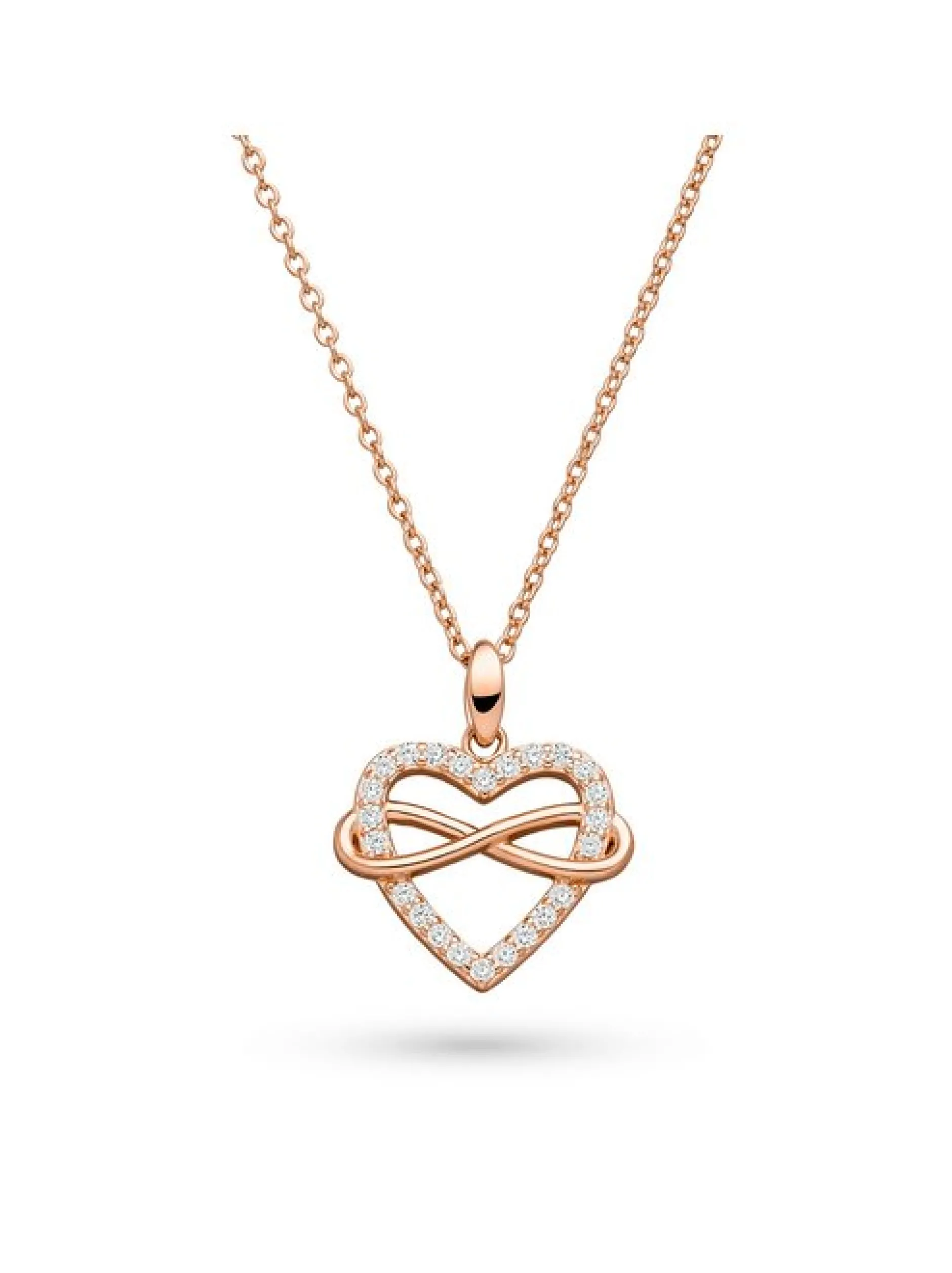 s.Oliver Damen Halskette - Infinity Heart in roségold