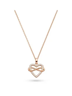 s.Oliver Damen Halskette - Infinity Heart in roségold