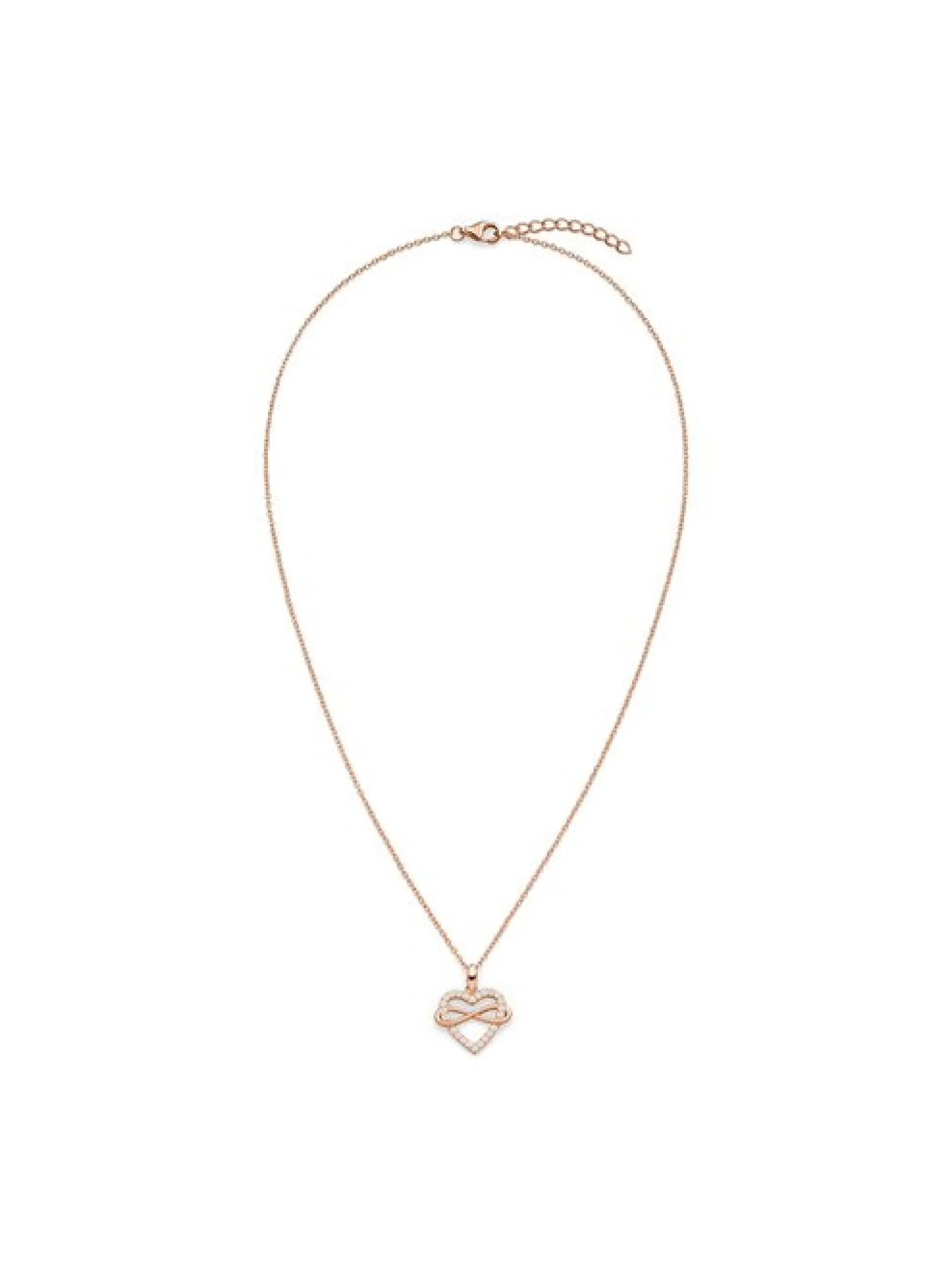s.Oliver Damen Halskette - Infinity Heart in roségold