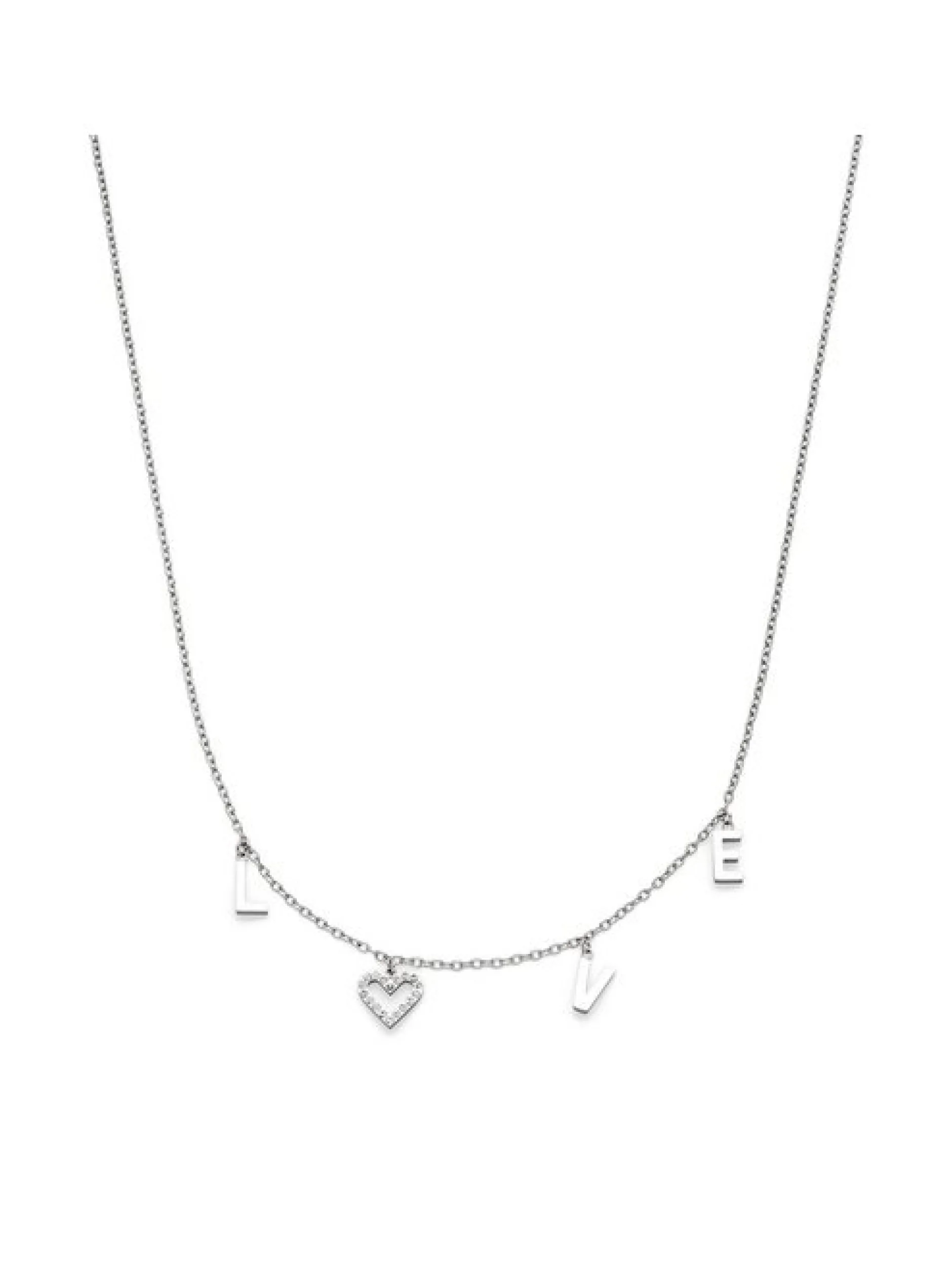 s.Oliver Damen Halskette - Love in silber