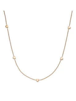 s.Oliver Damen Halskette - Tiny Hearts in roségold