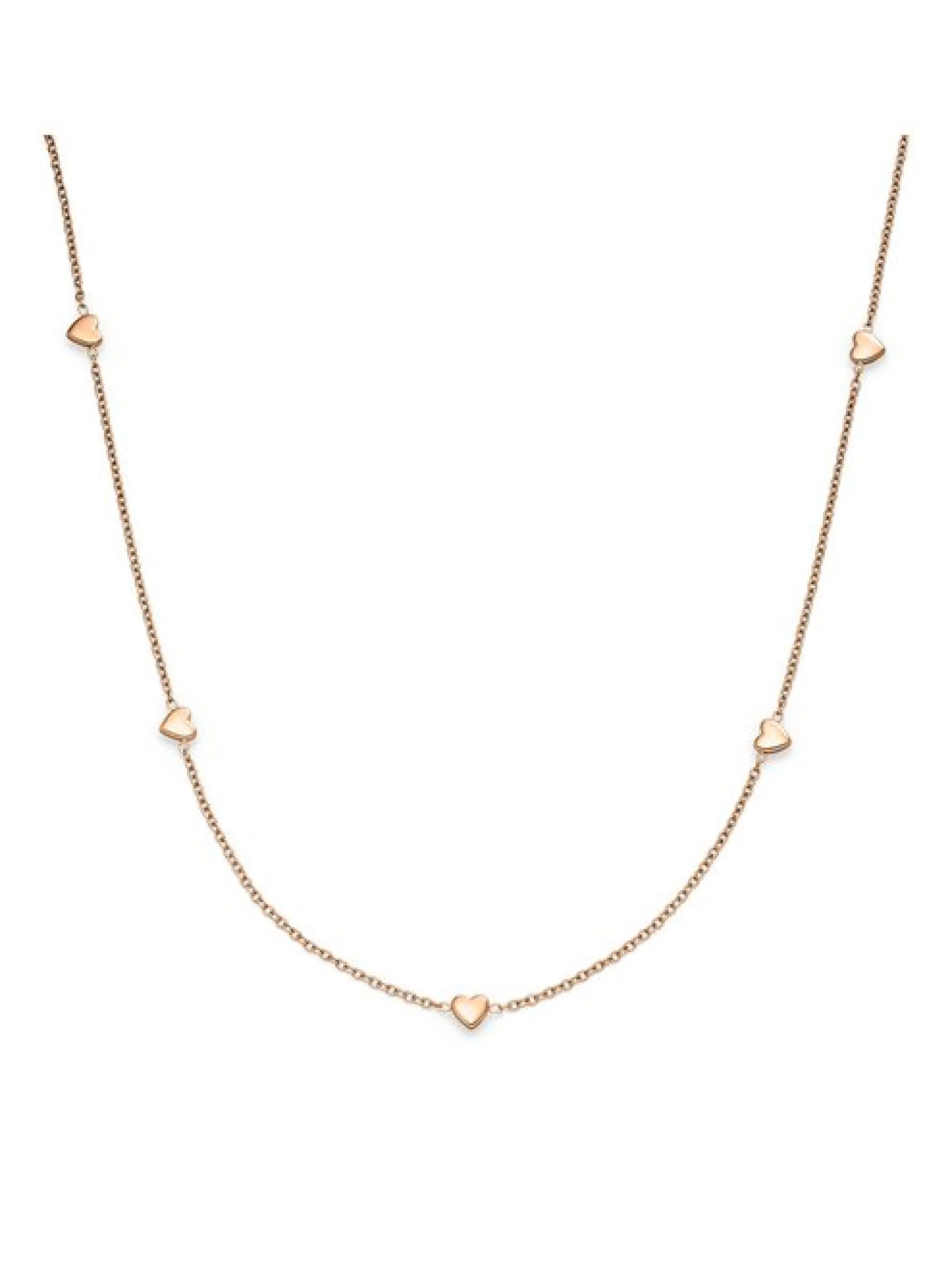 s.Oliver Damen Halskette - Tiny Hearts in roségold