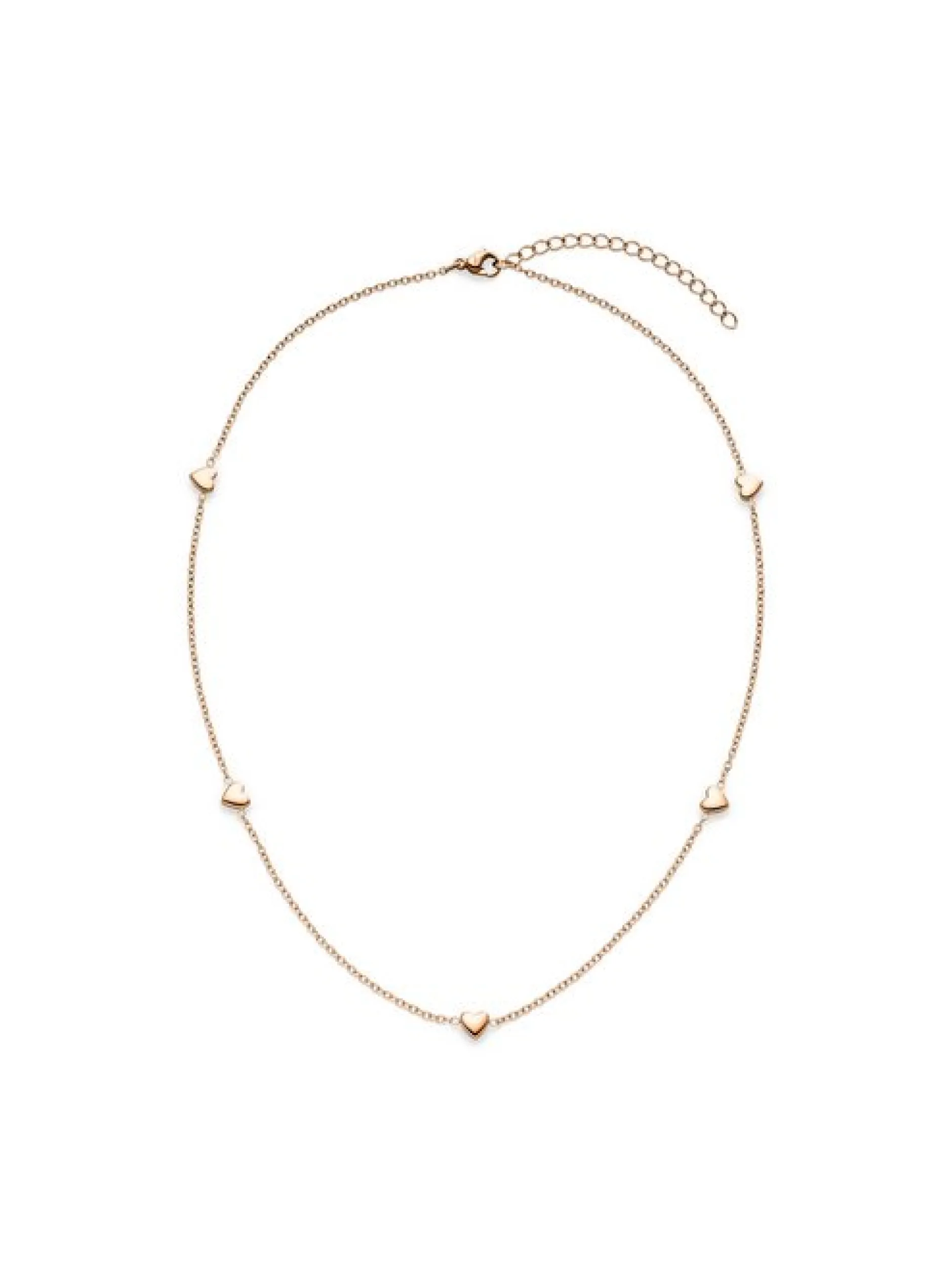 s.Oliver Damen Halskette - Tiny Hearts in roségold