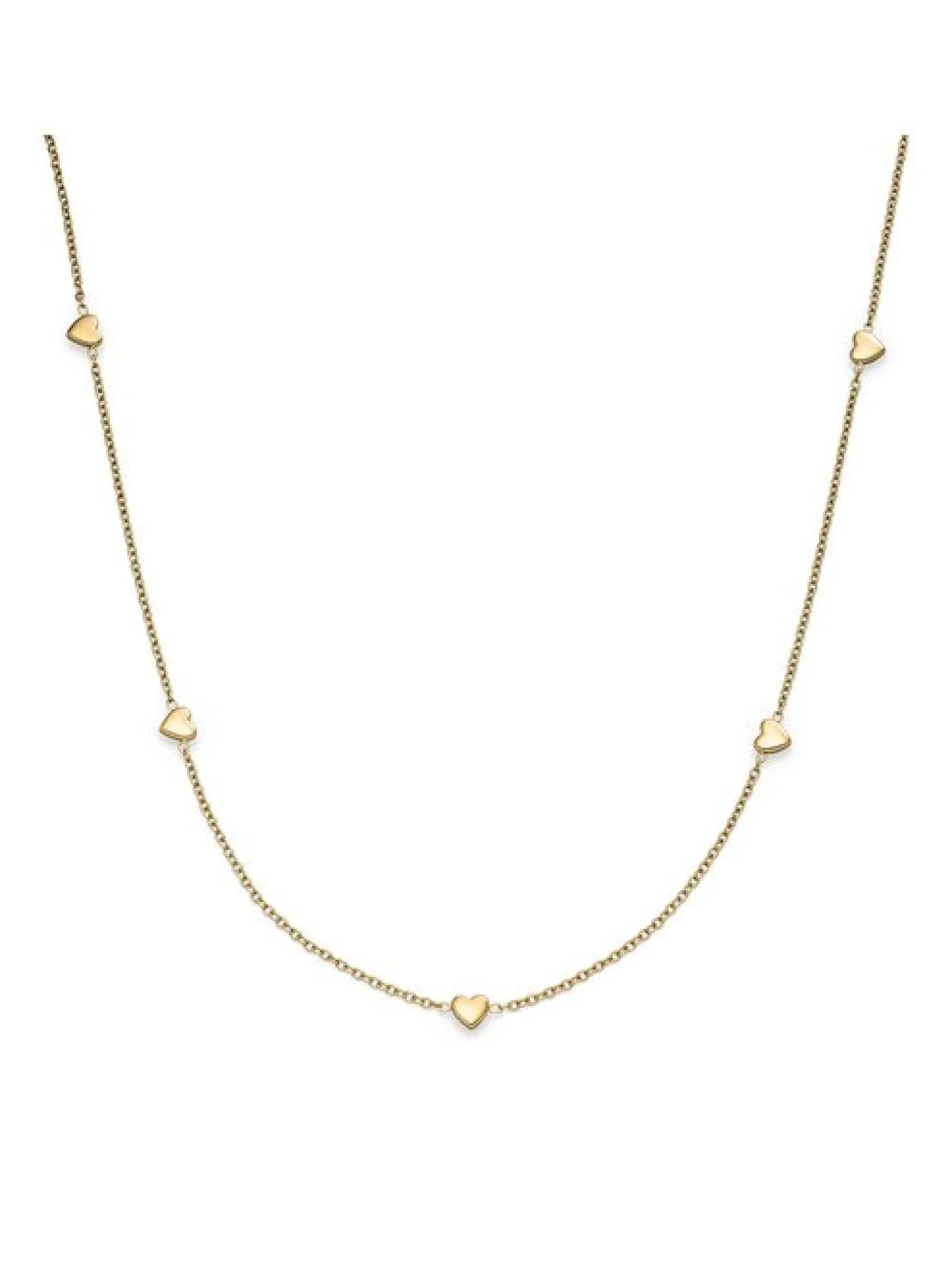 s.Oliver Damen Halskette - Tiny Hearts in gold