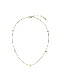 s.Oliver Damen Halskette - Tiny Hearts in gold