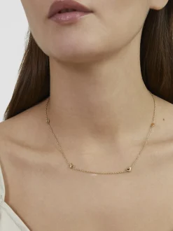 s.Oliver Damen Halskette - Tiny Hearts in gold