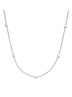 s.Oliver Damen Halskette - Tiny Hearts in silber