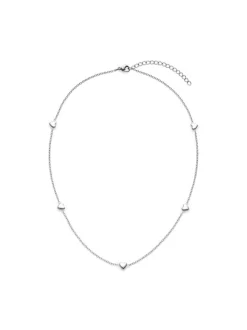 s.Oliver Damen Halskette - Tiny Hearts in silber
