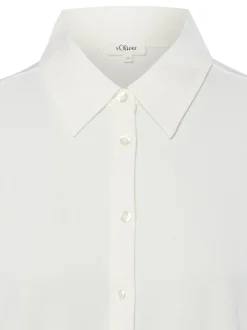 s.Oliver Damen Hemdbluse in ecru - Ärmel: langarm