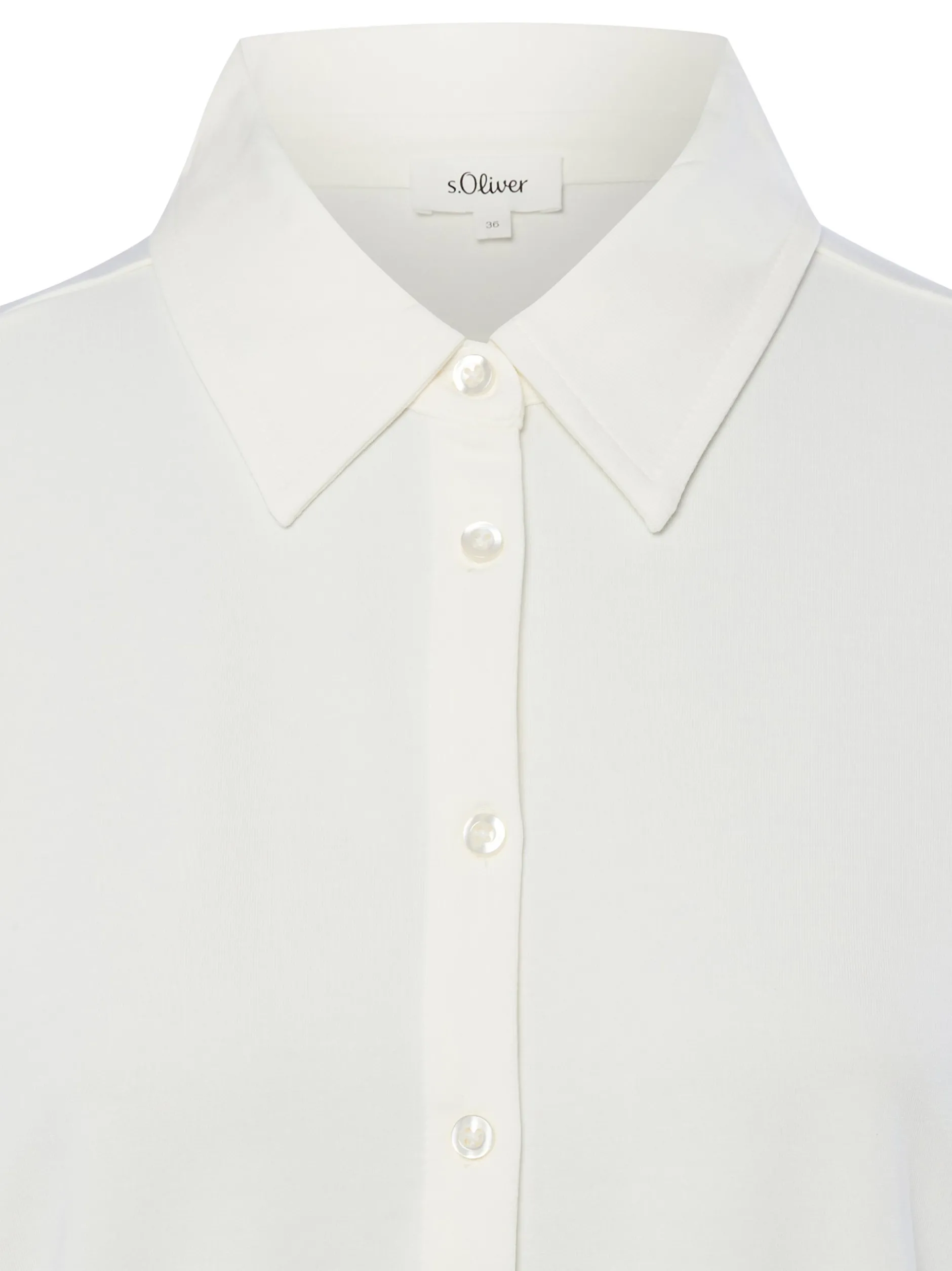 s.Oliver Damen Hemdbluse in ecru - Ärmel: langarm