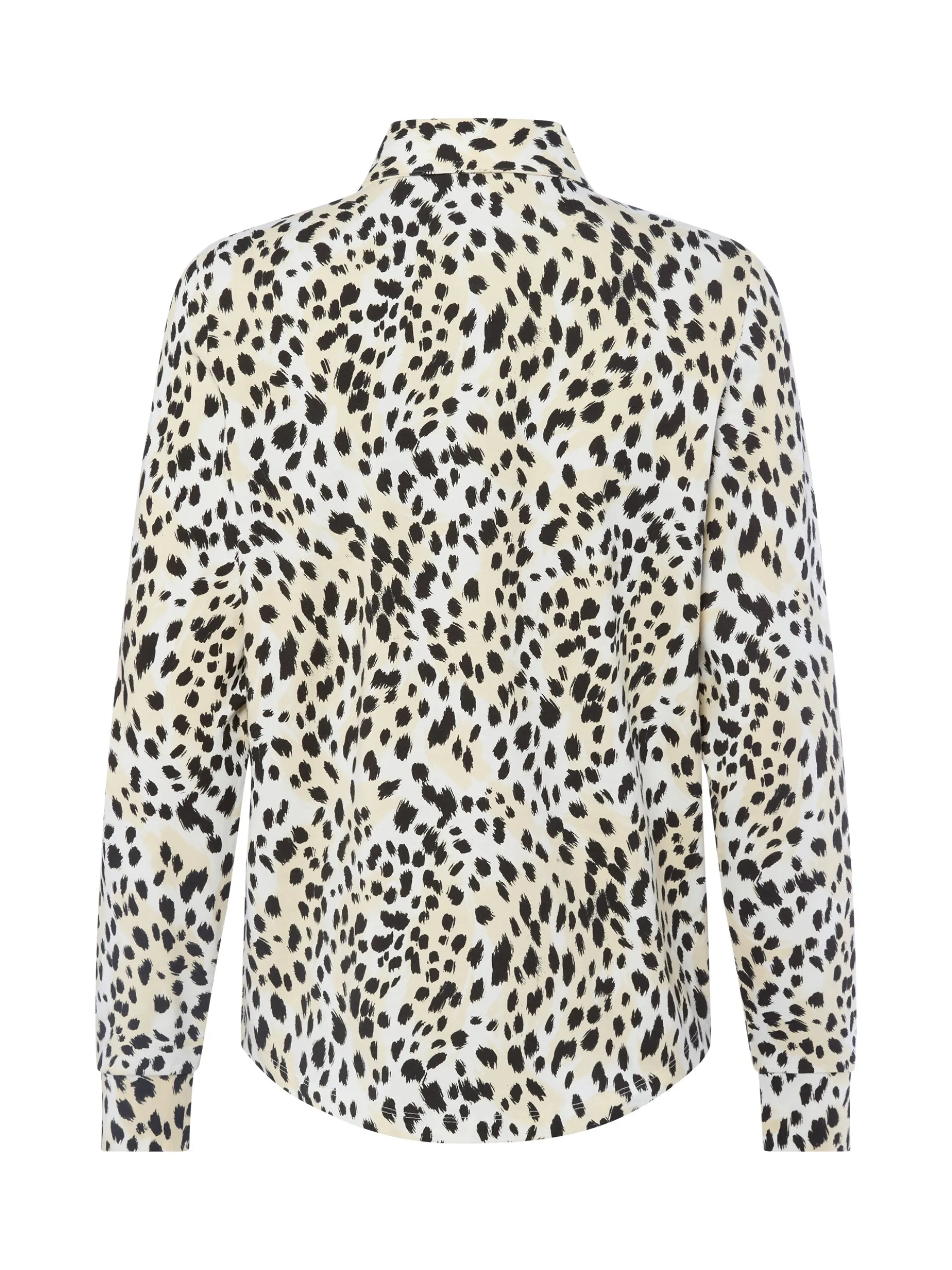 s.Oliver Damen Hemdbluse in ecru schwarz
