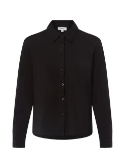 s.Oliver Damen Hemdbluse in schwarz - Ärmel: langarm