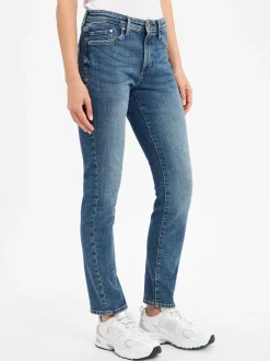 s.Oliver Damen Jeans - Betsy in denim - Länge: lang
