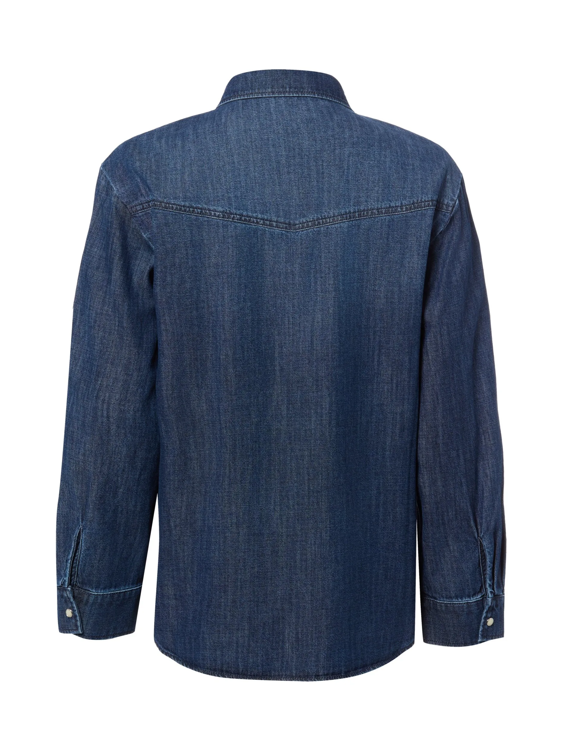 s.Oliver Damen Jeansbluse in denim - Ärmel: langarm