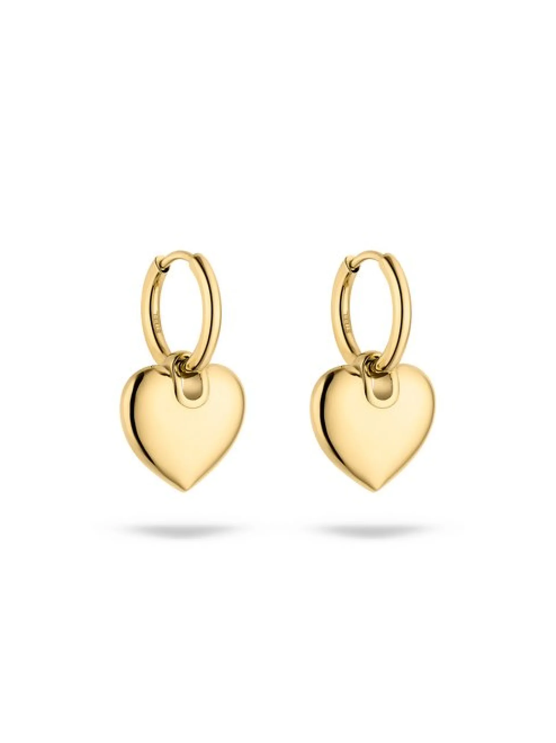s.Oliver Damen Ohrringe - Chunky Heart in gold