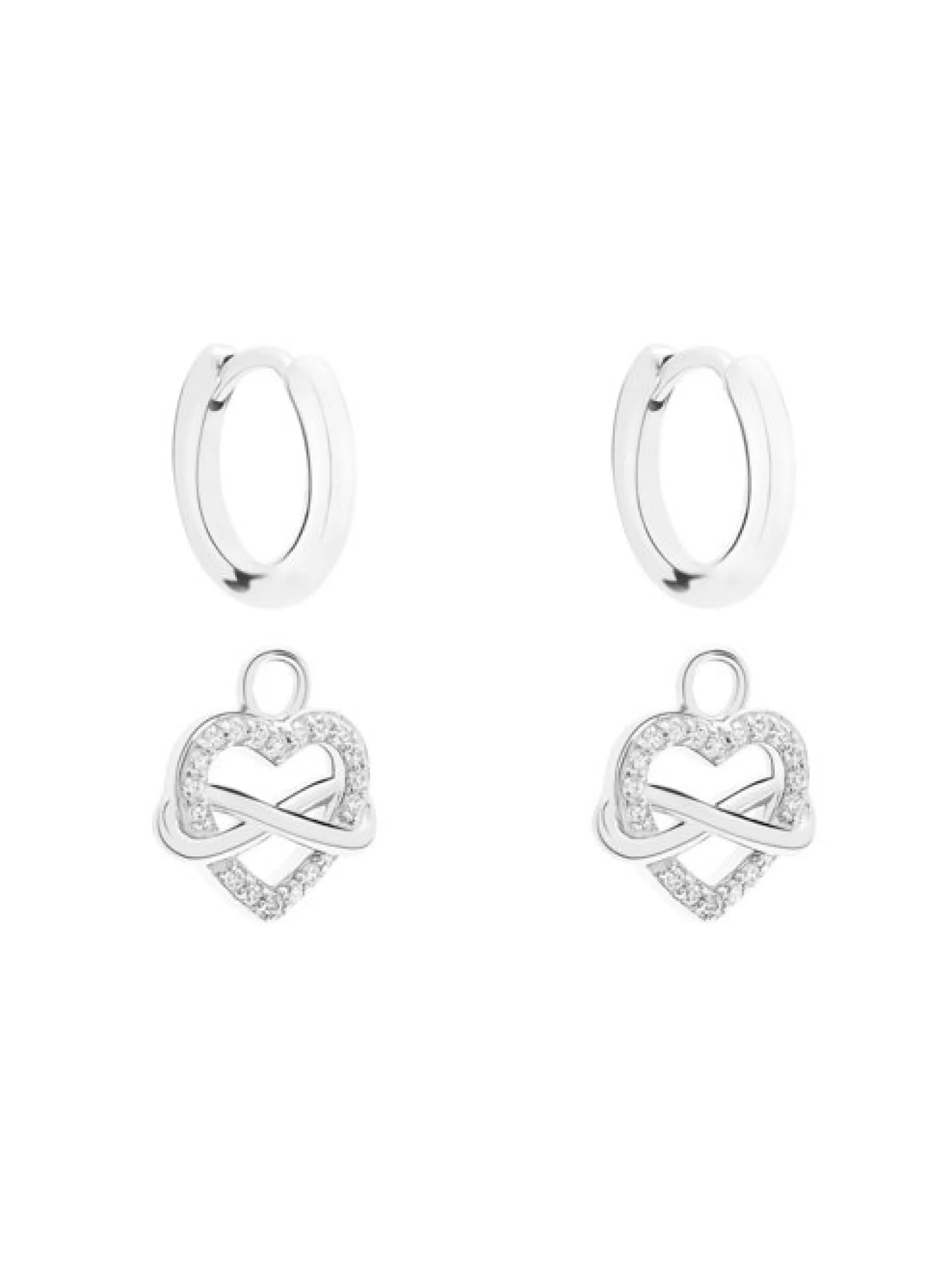 s.Oliver Damen Ohrringe - Infinity Heart in silber