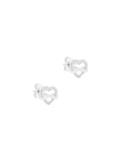 s.Oliver Damen Ohrstecker - Infinity Heart in silber