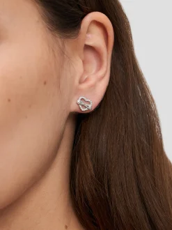 s.Oliver Damen Ohrstecker - Infinity Heart in silber