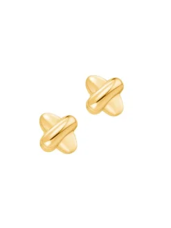 s.Oliver Damen Ohrstecker - Knots in gold