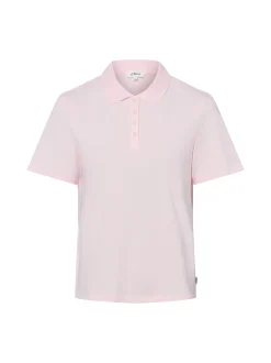 s.Oliver Damen Poloshirt in rosa - Ärmel: kurzarm