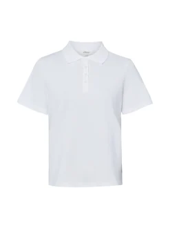 s.Oliver Damen Poloshirt in weiß - Ärmel: kurzarm