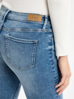 s.Oliver Damen Skinny Fit Jeans - Izabell in bleached