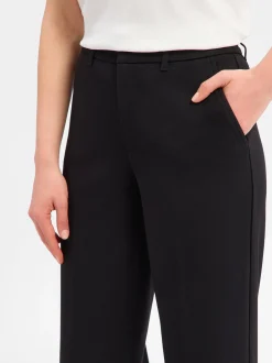 s.Oliver Damen Stoffhose in schwarz - Länge: lang