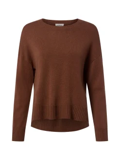 s.Oliver Damen Strickpullover mit Wolle in mocca