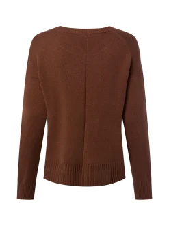 s.Oliver Damen Strickpullover mit Wolle in mocca