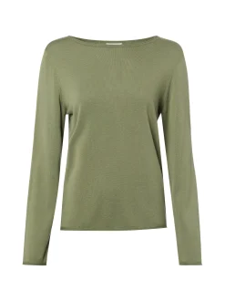 s.Oliver Damen Strickpullover in oliv - Ärmel: langarm