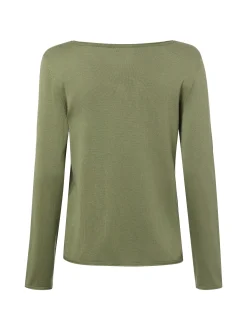 s.Oliver Damen Strickpullover in oliv - Ärmel: langarm