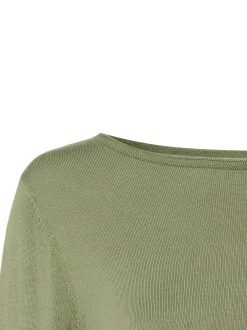 s.Oliver Damen Strickpullover in oliv - Ärmel: langarm